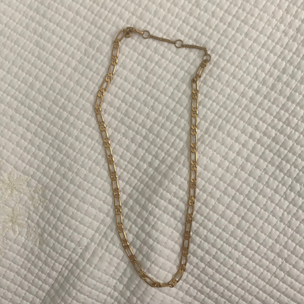 Madewell Figaro chain necklace vintage gold color